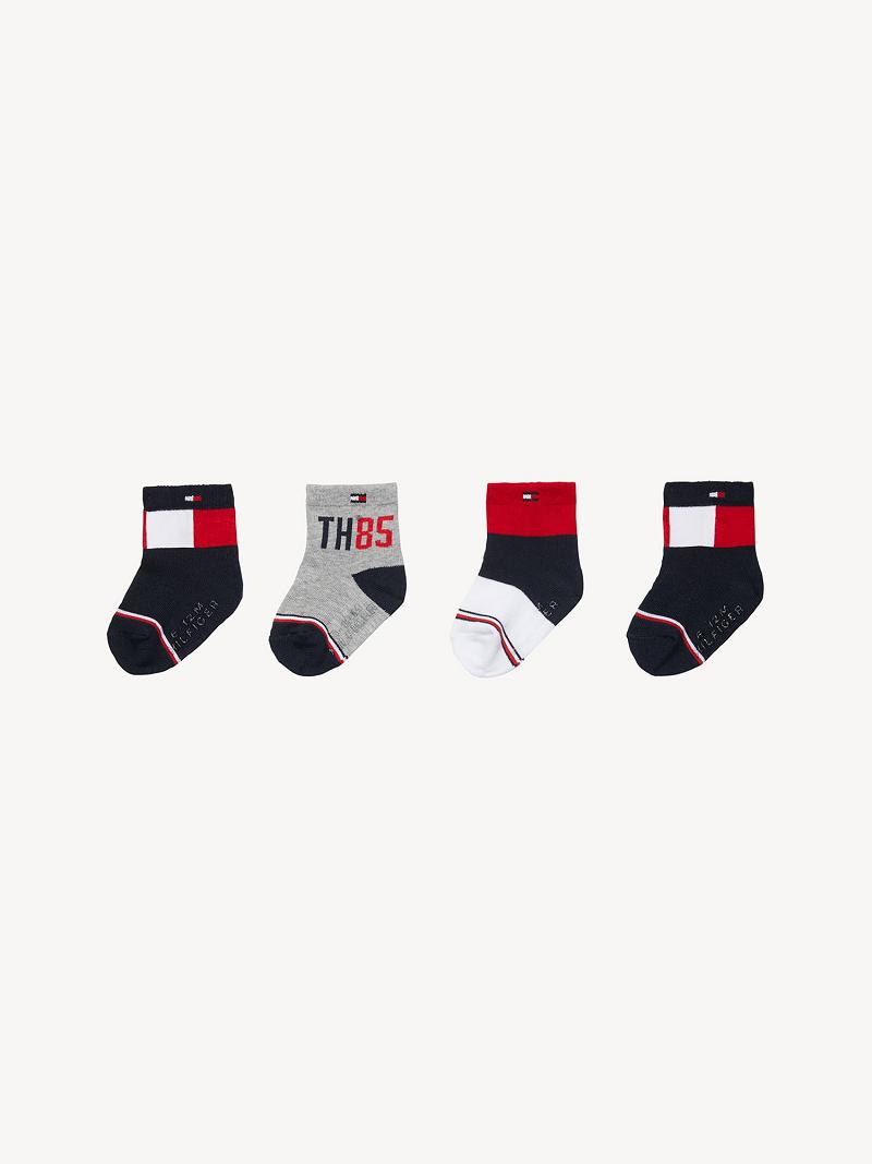 Fiú Tommy Hilfiger Babies\' 4PK Zokni Színes | HU 2370EBC